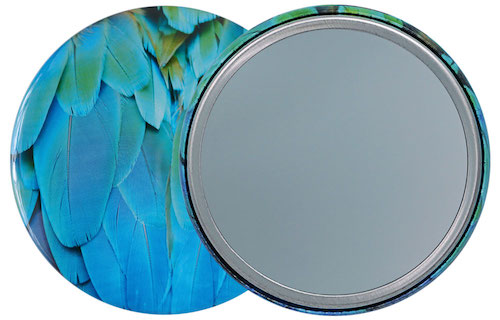 UCANBADGEのミラータイプの手鏡サイズの缶バッジ画像