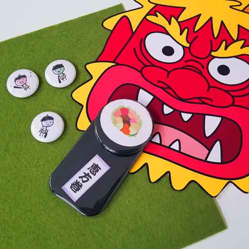 UCANBADGEでは恵方巻き缶バッジを作って節分を楽しみました