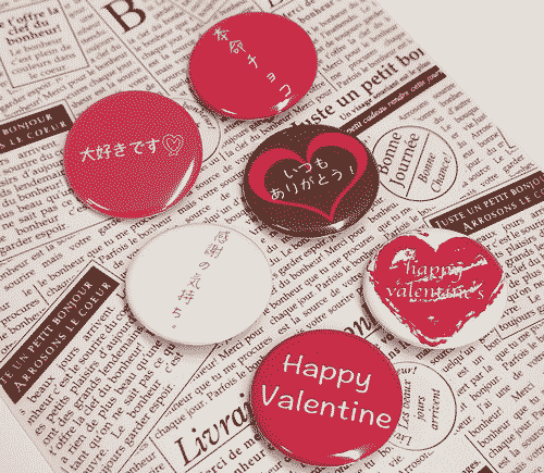 UCANBADGEの缶バッジをバレンタインデーで活用しよう