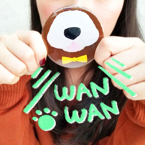 UCANBADGEのオリジナルミラーでアニマルマスクを作った