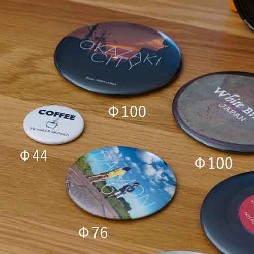 ユーカンバッジの100mm缶バッジ無料作成体験！