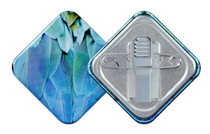 ひし形（47 x 47）mm缶クリップ