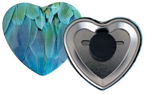 ハート型缶マグネット