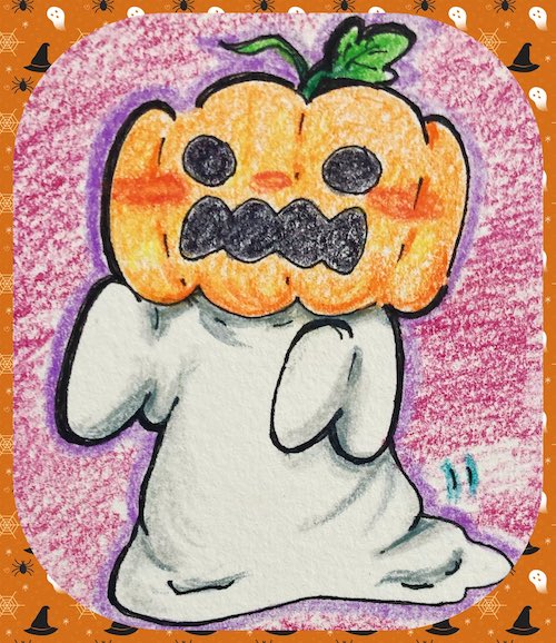 おばけかぼちゃデザインコンテスト入選作品@unabarachigusa