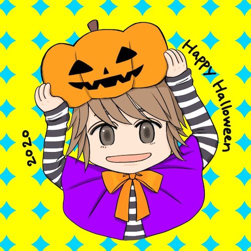 おばけかぼちゃデザインコンテスト入選作品@MwPoisson1さん