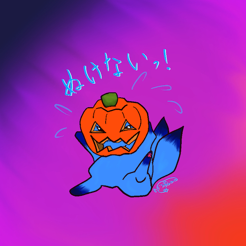 おばけかぼちゃデザインコンテスト入選作品@8rararaNeKonkoさん