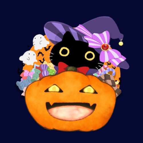 おばけかぼちゃデザインコンテスト入選作品@www222nekoさん