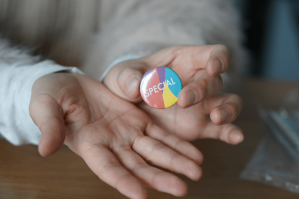 カンバッジグーで作った缶バッジの写真