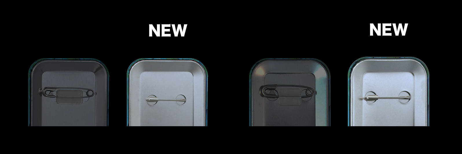 ユーカンバッジの接続部品二重リング